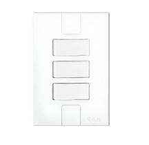 Interruptor Triplo Pluzie Modular - 3 Teclas 4x2