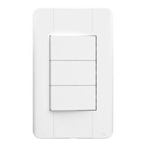 Interruptor Triplo Romazi Jangada Simples 10A 4x2"