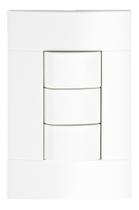 Interruptor Triplo Simples Conjunto 4X2 Lunare Schneider Interruptor Triplo Simples Conjunto 4X2 Lunare Schneider