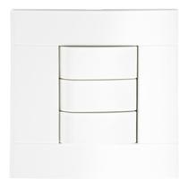 Interruptor Triplo Simples Conjunto 4X2 Lunare Schneider