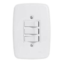 Interruptor Triplo Simples Ideale Pluzie Interruptor Triplo Simples Ideale Pluzie