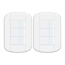 Interruptor Triplo Tomada 3 Teclas Blanc+ - Fame Kit C/ 3