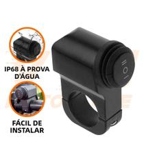 Interruptor Universal À Prova d'Água Para Motocicleta, Interruptor Mini De Luz De Direção ON/OFF Com