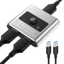 Interruptor USB 3.0 Jancane bidirecional 2 em 1 saída/1 em 2 saídas