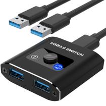 Interruptor USB Close USB 3.0 bidirecional 2 computadores 1 USB Interruptor USB Close USB 3.0 bidirecional 2 computadores 1 USB