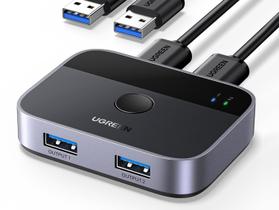 Interruptor USB UGREEN 3.0 - 2 Entradas e 2 Saídas para 2 Computadores