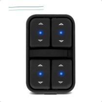 Interruptor Vidro Elétrico Agile Celta Quadruplo Led Azul
