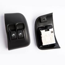 Interruptor vidro elétrico duplo Palio / Siena led verde - Kostal Interruptor vidro elétrico duplo Palio / Siena led verde - Kostal