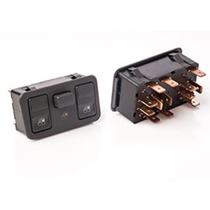 Interruptor Vidro Eletrico Gol 1997 Ate 1999 Parati 1997 Ate 1999 Duplo (Com 2 Interruptores Dos Vidros) Com Interruptor Bloqueio Dos Vidros Cinza D