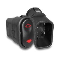 Interruptor Vidro Eletrico Universal 4 Pinos Led Vermelho-