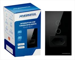 Interruptor Wifi Novadigital 2 Botões Tomada 20A 4X2 Preto