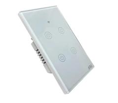 Interruptor Wifi Remoto Inteligente Wireless 4 Botões Touch