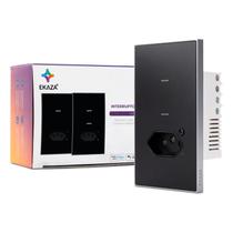 Interruptor Wifi Soft Touch Série Vênus 2 Botão com Tomada 4x2 Interruptor Wifi Soft Touch Série Vênus 2 Botão com Tomada 4x2