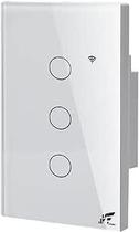 Interruptor Wifi Touch 3 Botões Tuya Alexa Sem Neutro Rf433