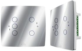 Interruptor WiFi Touch Inteligente 4x4 5 Botões Alexa Sv