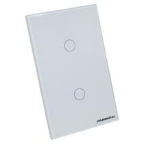 Interruptor Wifi Touch Led 2 Botões Rf Nova Digital - Branco
