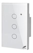 Interruptor Wifi Touch Led 3 Botões Smart Google Alexa