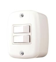 Interruptor X 2 Teclas Simples Branco Pluzie Interruptor X 2 Teclas Simples Branco Pluzie