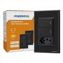 Interruptor Zigbee 2 Teclas Físicas 1 Tomada NovaDigital 4x2 Interruptor Zigbee 2 Teclas Físicas 1 Tomada NovaDigital 4x2