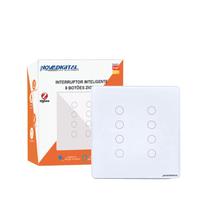 Interruptor Zigbee 8 Botões Touch Tuya Google Alexa (Branco)