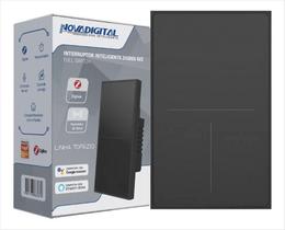 Interruptor Zigbee Novadigital 3 Botoes Topázio Preto - I14 Interruptor Zigbee Novadigital 3 Botoes Topázio Preto - I14