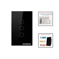 Interruptor Zigbee Touch 3 Botões Inteligente 4x2