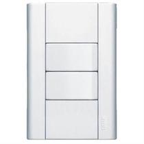 Interruptores 3 Simples com Placa Série Modulare - 0453 - FAME