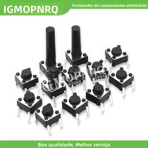 Interruptores De Botão Táctil Micro DIP De 4 Pinos 50PCS 6x6x4.3-15mm Circuitos Integrados