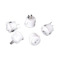 Interruptores Mini ON-OFF De 16mm Brancos 2Pin 3A 250V 10 Peças Para Barco