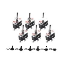 Interruptores Rocker SPST ON/OFF De 15A 250V 2 3 Pinos 2 3 Gang 6 Peças Para Carro Barco