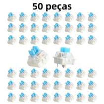 Interruptores Tácteis Silenciosos Outemu 50 Peças 3 Pinos LED Para Teclado Mecânico DIY Linear Interruptores Tácteis Silenciosos Outemu 50 Peças 3 Pinos LED Para Teclado Mecânico DIY Linear