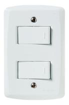 Interuptor Lux2 2 Simples Tramontina Interuptor Lux2 2 Simples Tramontina