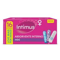 Intimus absorvente interno mini com 16 unidades