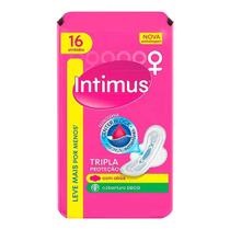 Intimus absorvente tripla proteção seca de 16 unidades