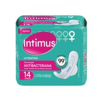 Intimus Ultrafino Absorvente Antibacteriano C/ Abas C/14