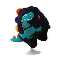 Inverno Quente Bebê Proteção De Orelha Chapéu 3d Dinossauro Crianças Earmuffs Gorro De Malha De Lã