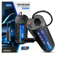 Inversor Automotivo 200W Veicular 110V Tomada Veicular - Knup Inversor Automotivo 200W Veicular 110V Tomada Veicular - Knup