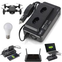 Inversor Automotivo 300w 12v pra 220v Notebook Celular Drone - KNUP Inversor Automotivo 300w 12v pra 220v Notebook Celular Drone - KNUP