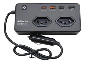 Inversor Conversor de Tensão 350W 12V para 110V Tomada USB Turbo Veicular sp