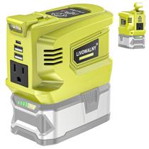 Inversor de bateria LIVOWALNY 200W Inversor de energia 18V Ryobi