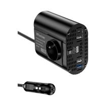 Inversor De Carro De Alta Potência 400W 500W 1500W DC12V Para AC 220V Conversor Solar Portátil Com Inversor De Carro De Alta Potência 400W 500W 1500W DC12V Para AC 220V Conversor Solar Portátil Com