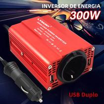 Inversor De Energia Automotivo 300W Com USB Duplo 12V Para 110V 220V, Adaptador Conversor De Onda