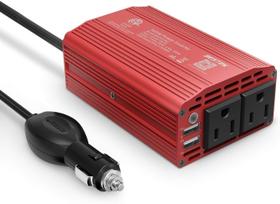 Inversor de energia BESTEK 300W DC 12V a 110V AC com USB duplo Inversor de energia BESTEK 300W DC 12V a 110V AC com USB duplo
