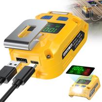 Inversor de Energía LIVOWALNY 100W Cargador USB-C para Dewalt 20V
