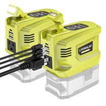 Inversor de energia LIVOWALNY 200W para Ryobi 18V com 2 USB e 1 AC