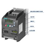 Inversor de Frequência Trifásico V20 1cv 2,2A 400-480V 6SL3210-5BE17-5UV0 - Siemens