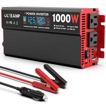 Inversor de Potência OLTEANP 1000W - 12V DC para 110V/120V AC com Display LCD