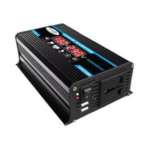 Inversor De Potência Para Carro 300W 4000W Pico DC 12V Para 110V 220V Dual USB Display LED 8