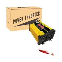 Inversor De Potência Para Carro 4000W Pico, Conversor DC 12V Para AC 110/220V, Transformador Com