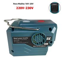 Inversor De Potência Portátil Makita 18V 120V 220V AC Onda Senoidal Modificada USB Tipo-C Inversor De Potência Portátil Makita 18V 120V 220V AC Onda Senoidal Modificada USB Tipo-C